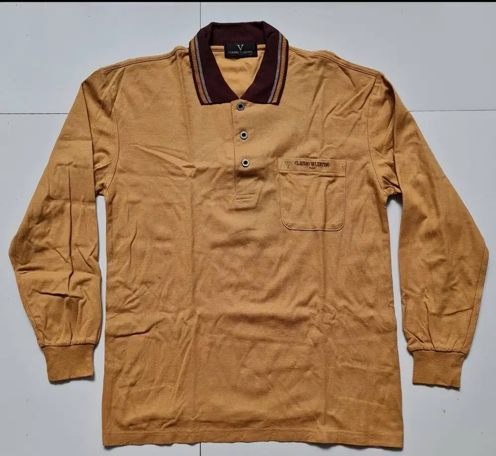 Polo Shirt Golf Tangan Panjang Valentino Original Second Preloved