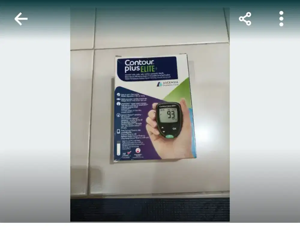 Alat cek gula glukosa darah baru segel