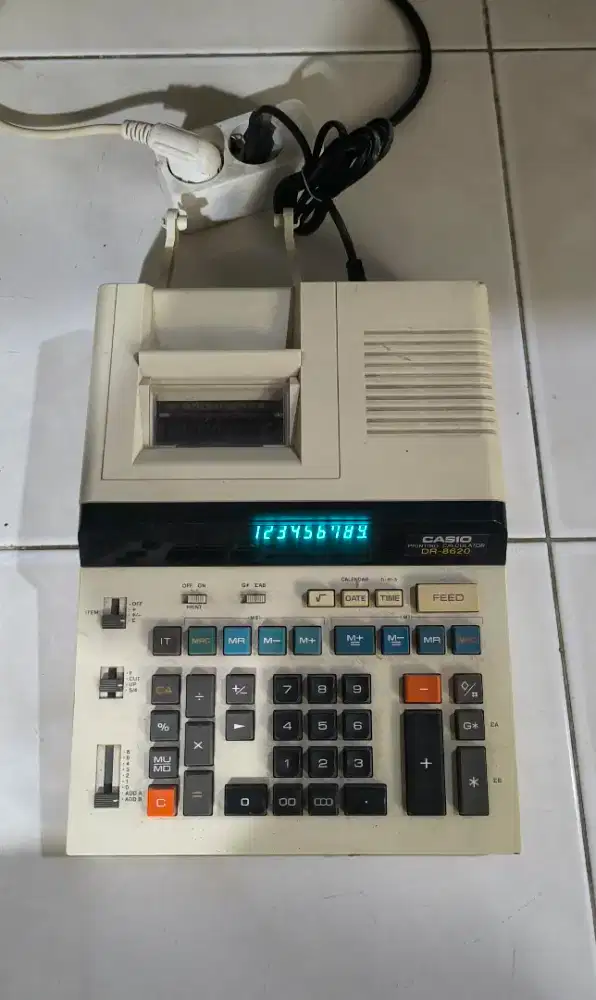 CASIO Printing Calculator DR-8620 Made In Japan