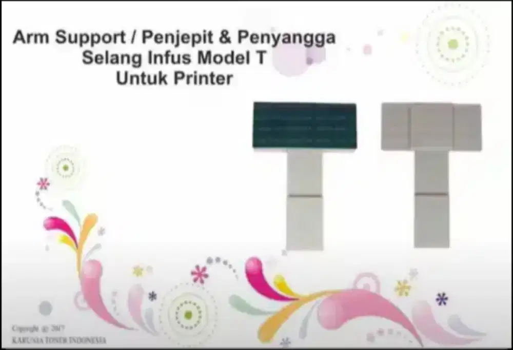 Arm Support Penjepit & Penyangga Selang Infus Model T Untuk Printer