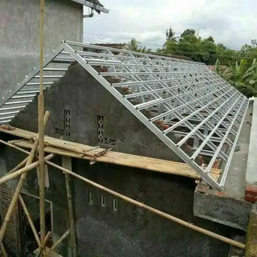 Ganti atap lama dengan atap baru #atap #bajaringan