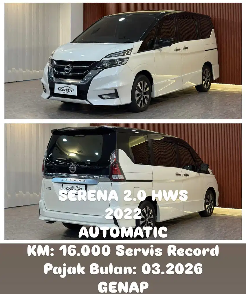 SERENA HWS 2022 AUTOMATIC KM 16.000 SERVIS RECORD