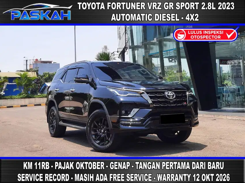 Km=11k Bunga=4.7% Genap PAJAK=OKTOBER Fortuner 2.8 VRZ GR Sport 2023