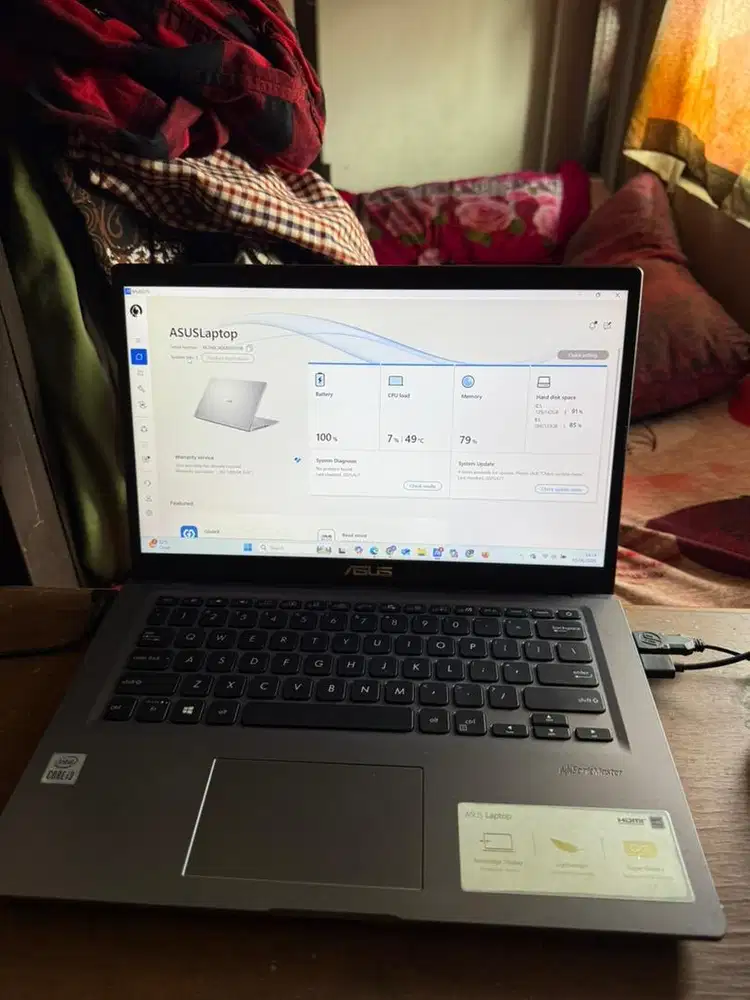 laptop asus A416JA grey second