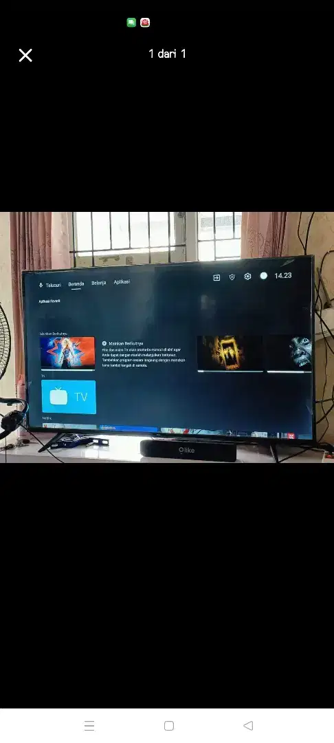 Jual second tv tcl 55
