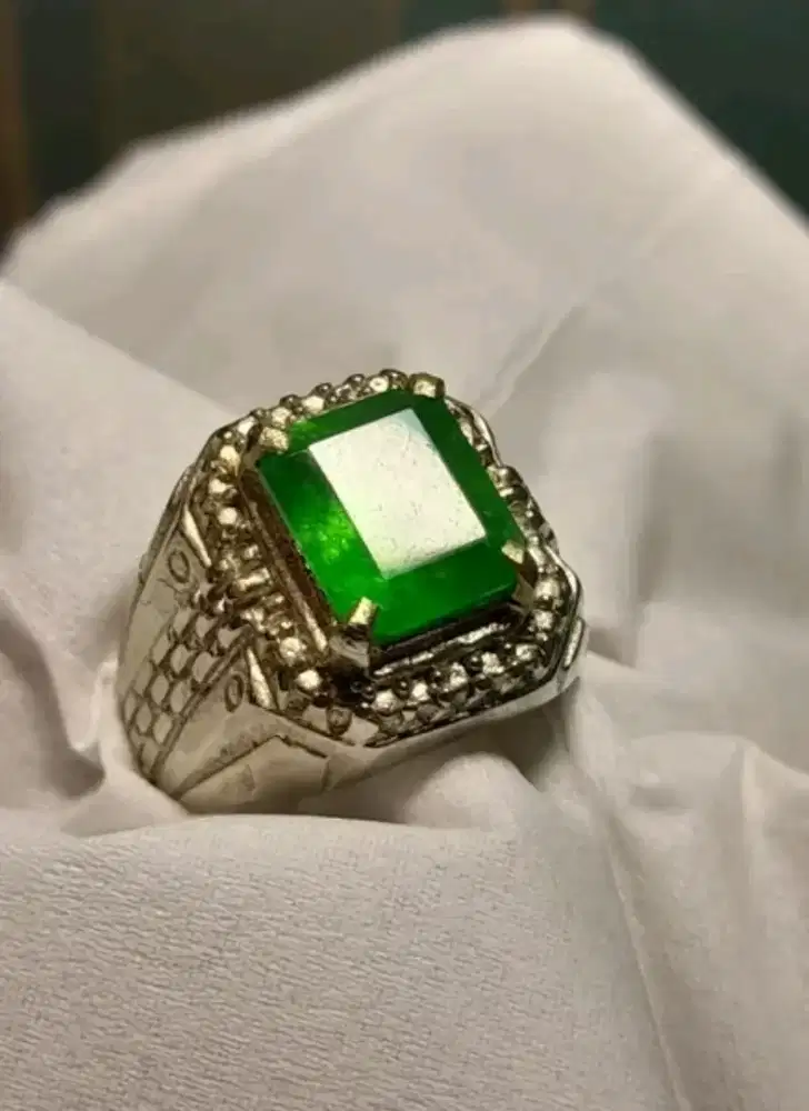 Natural hijau bacan Rubi safir emerald garnet kalimaya pirus perak