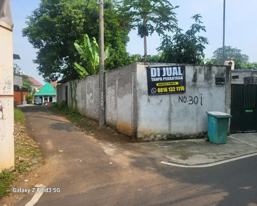 Jual Cepat Tanah 323m² Lokasi 1 Km Pintu Tol Lt Agung Tmr (Tol JORR)
