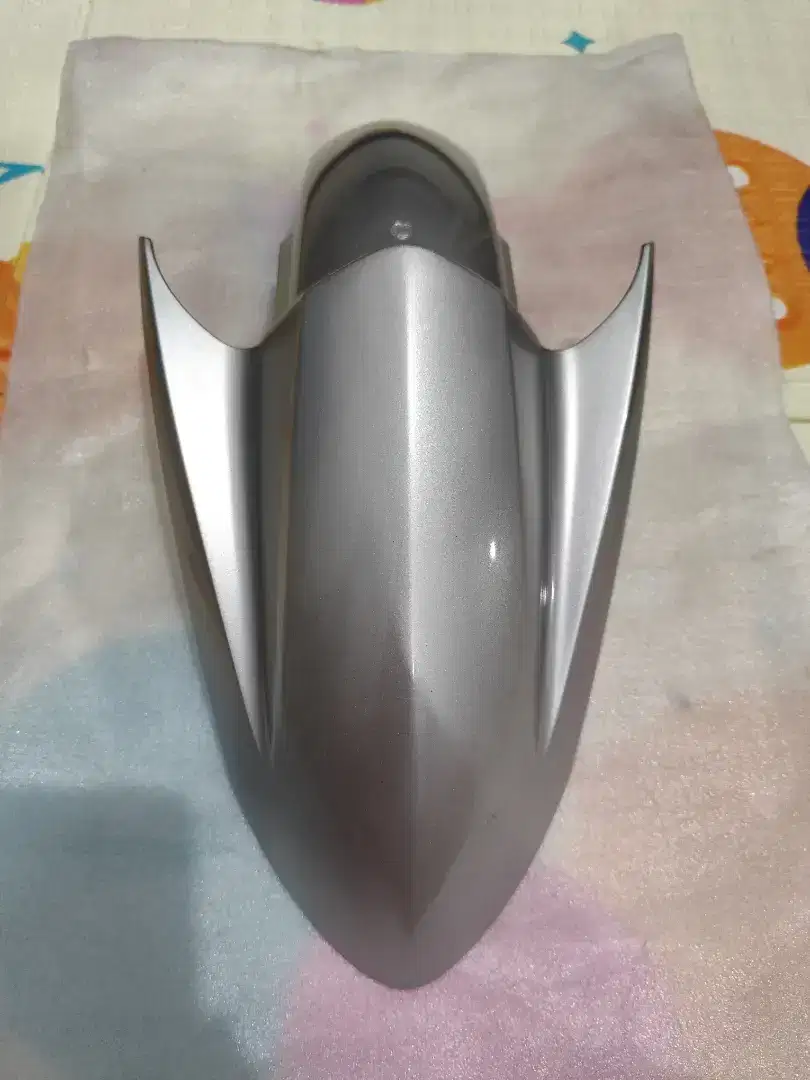 SPAKBOR DEPAN YAMAHA NOUVO Z WARNA SILVER ORIGINAL BARU
