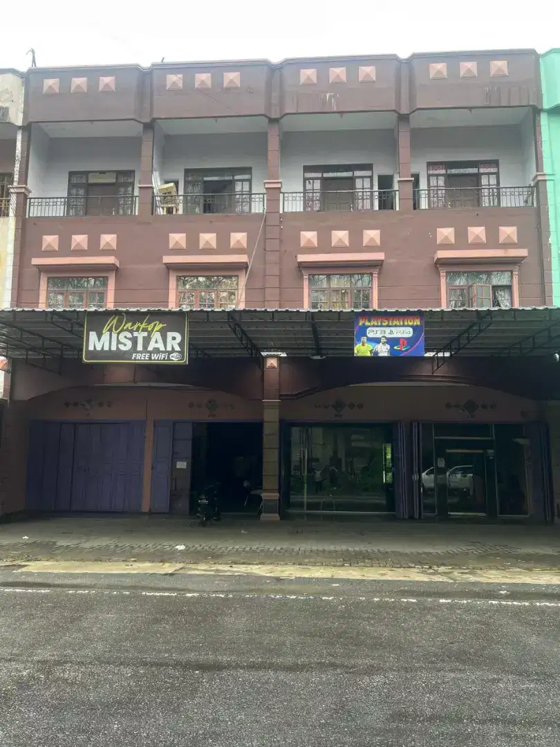 Dijual ruko gandeng 4 pintu beserta usaha warkop & kost 30 kmr