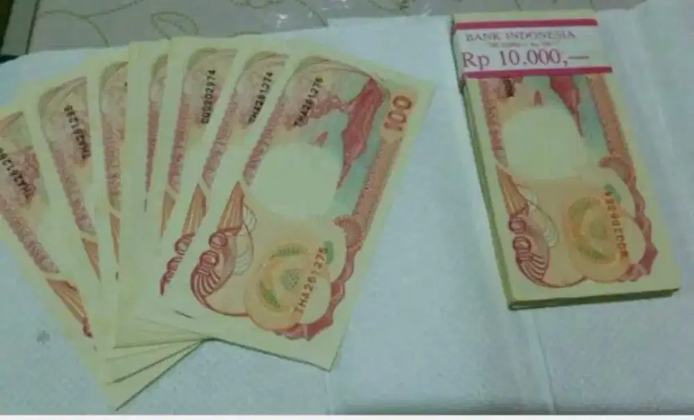 Jual uang kertas th'92 perahu pinisi