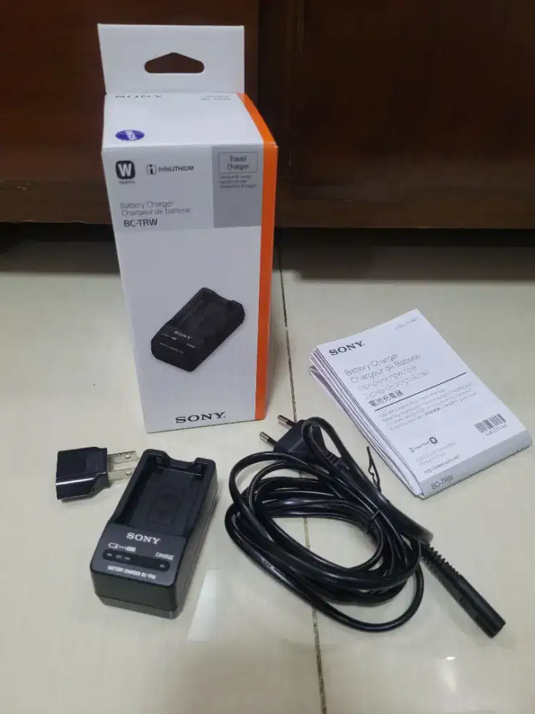 Sony Battery Charger BC-TRW A6400 ZV-E10 Casan Baterai Kamera New