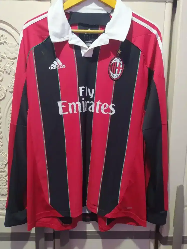 Jersey Ac Milan 2012/2013 long shirt baju kaos bola original