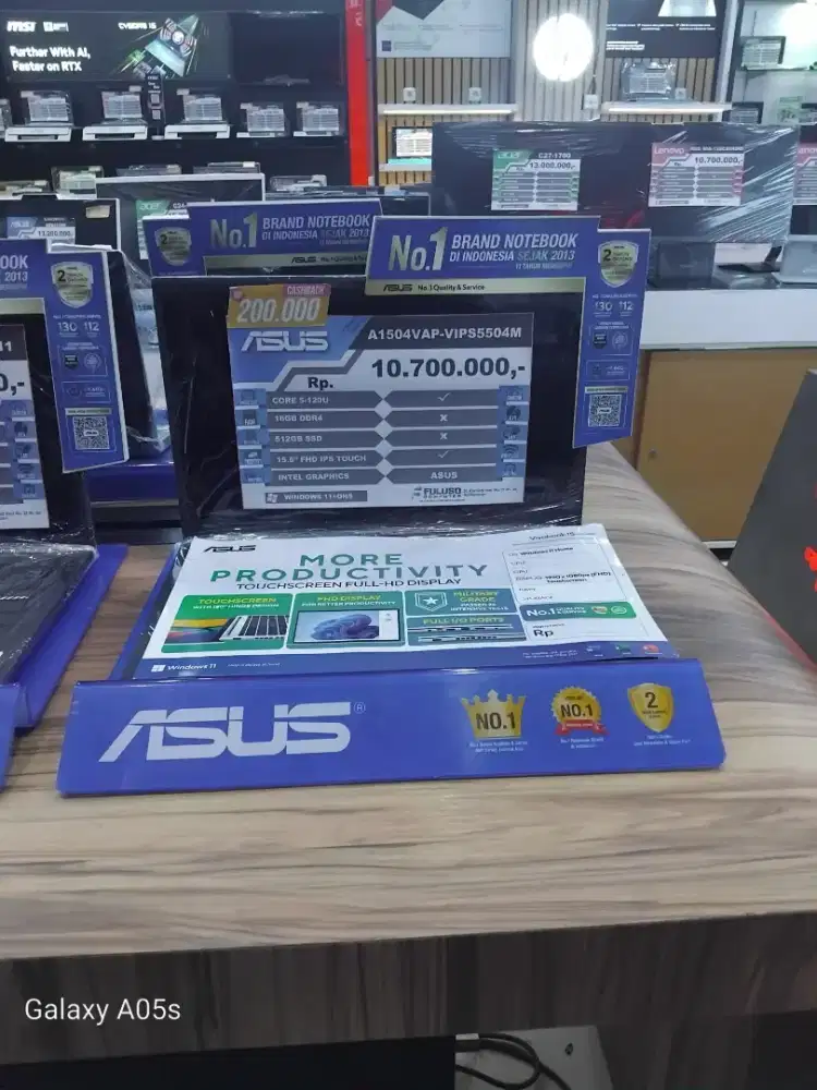 LAPTOP ASUS RAM 8GB DDR4 HHD/SSD 5125GB SSD DISPLAY 14 FHD IPS