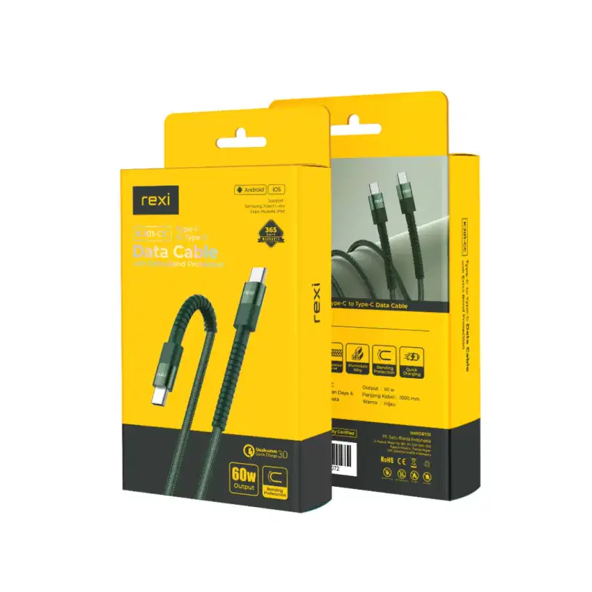 KABEL DATA TYPE C TO C BY REXI ONE 60W