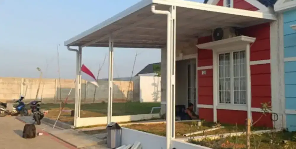 pasang kanopi baja ringan