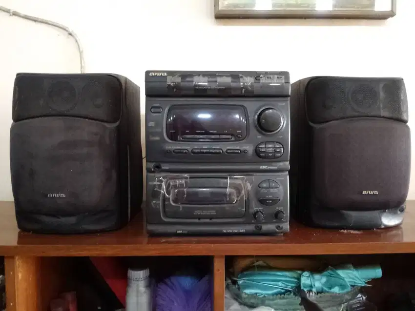 (COD) Radio Compo Aiwa 1 Set Dengan Audio Speaker