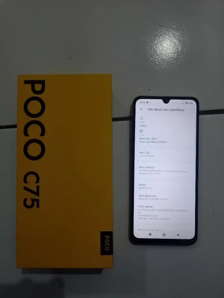 Dijual cepat Xiaomi poco C75 ram 6 internal 128 (lagi BU no TT