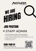 LOWONGAN KERJA – STAFF ADMIN di BANDUNG