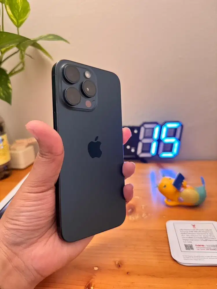iPhone 15 Pro max Blue Titanium 512gb Dual sim fisik istimewa