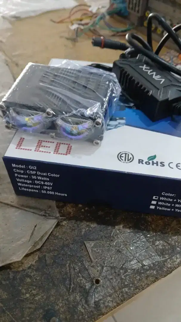 Lampu laser 2 mata model slim,harga unit saja