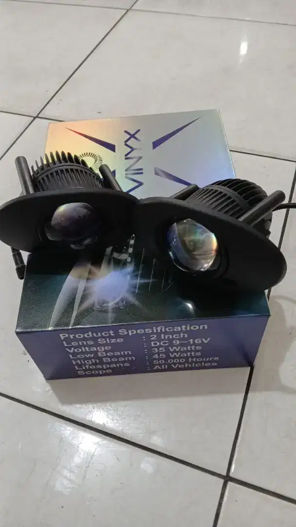 Fog lamp biled 2 inci oval honda brio mobilio hrv jazz dll