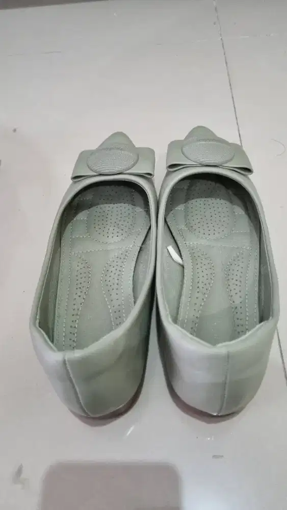 Sepatu Cantik Hijau Pupus (39)