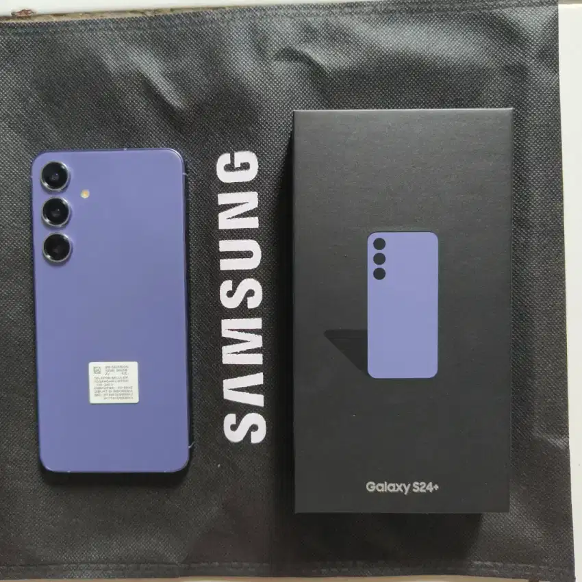 Samsung S24+ 12/256 violet like new tidak terpakai