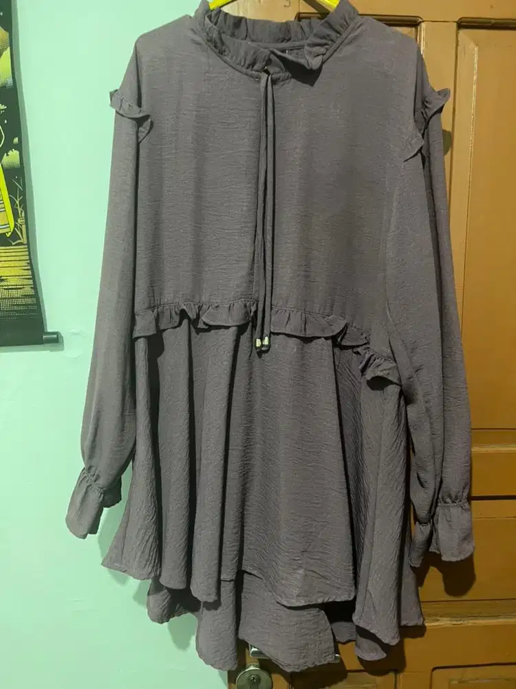 Blouse warna plum fit ld 120