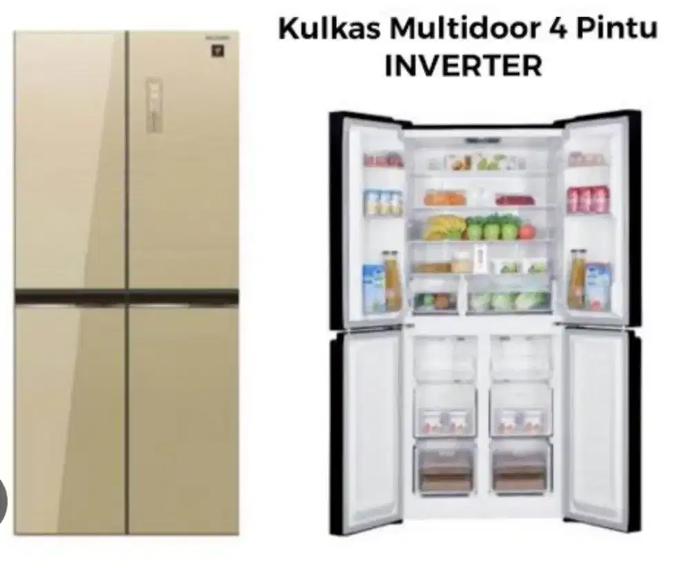 Yang lagi jadi primadona nih kulkas 4 pintu Sharp inverter 470Lter