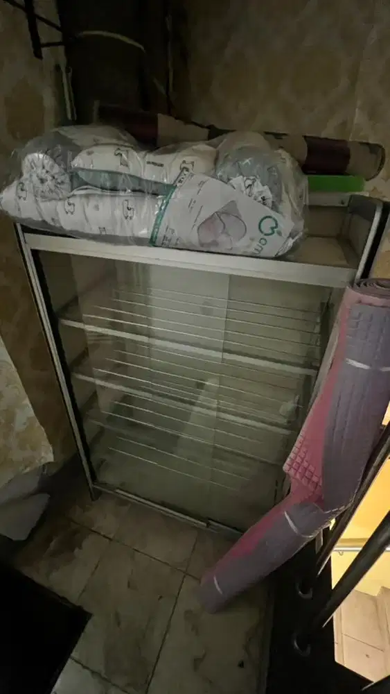 Rak sepatu kaca 5 tingkat