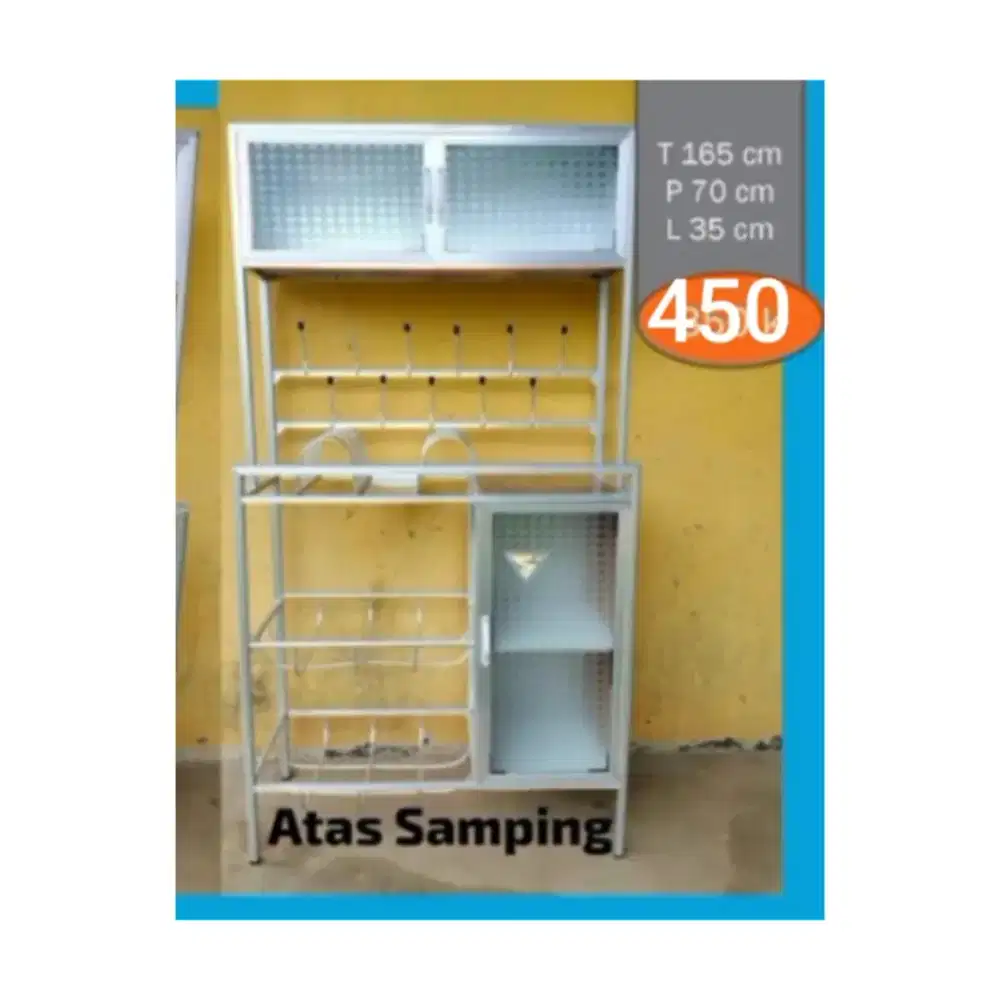 Rak piring Atas samping