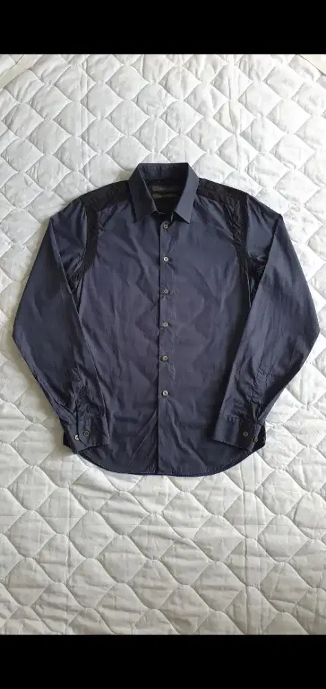 Arthur galan navy shirt original baju kemeja lengan panjang / gucci