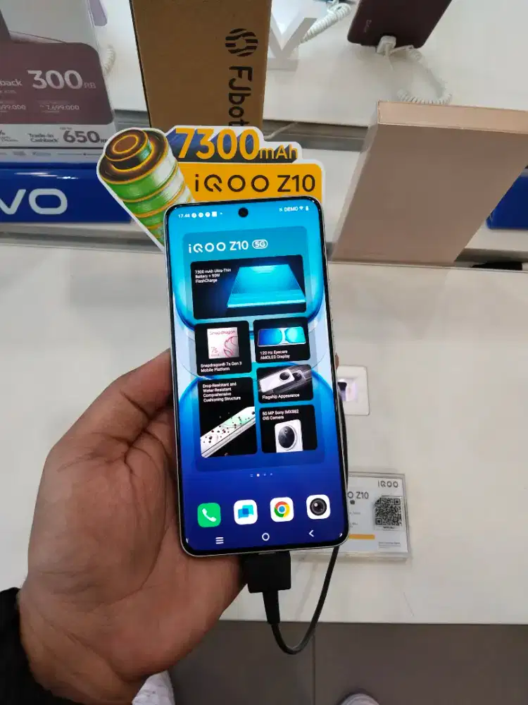 iQOO Z10 5G 12/512GB SILVER - GARANSI VIVO INDONESIA