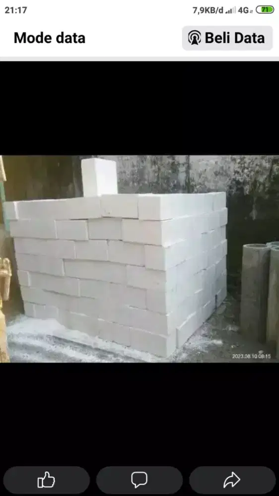 Bata kumbung pondasi