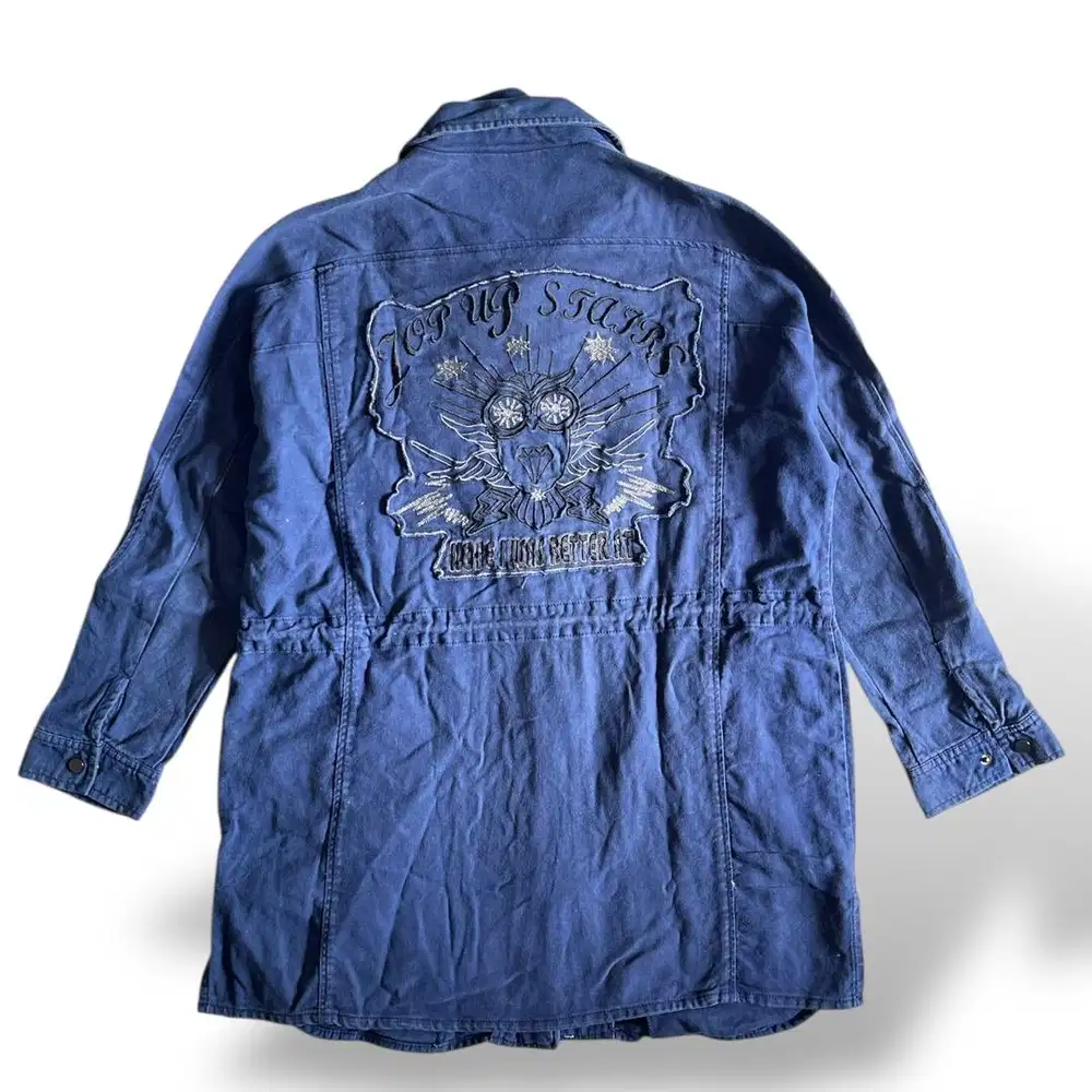 Jaket Jeans Motif Bordir [02].