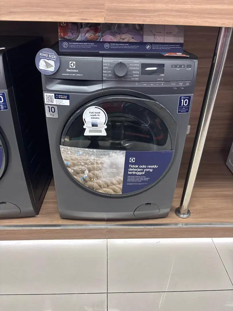 Mesin cuci Elektrolux 10kg bisa cicilan bunga 0%