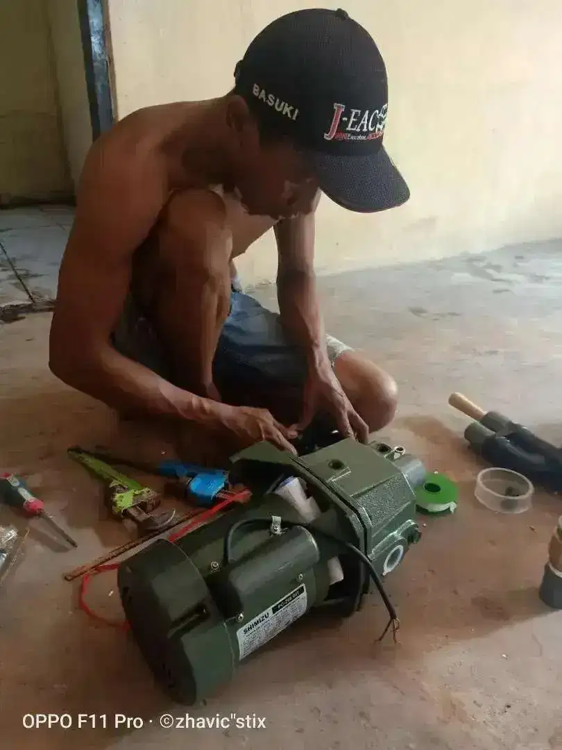 Service servis pompa air sedot wc tukang saluran mampet sumur bor gali