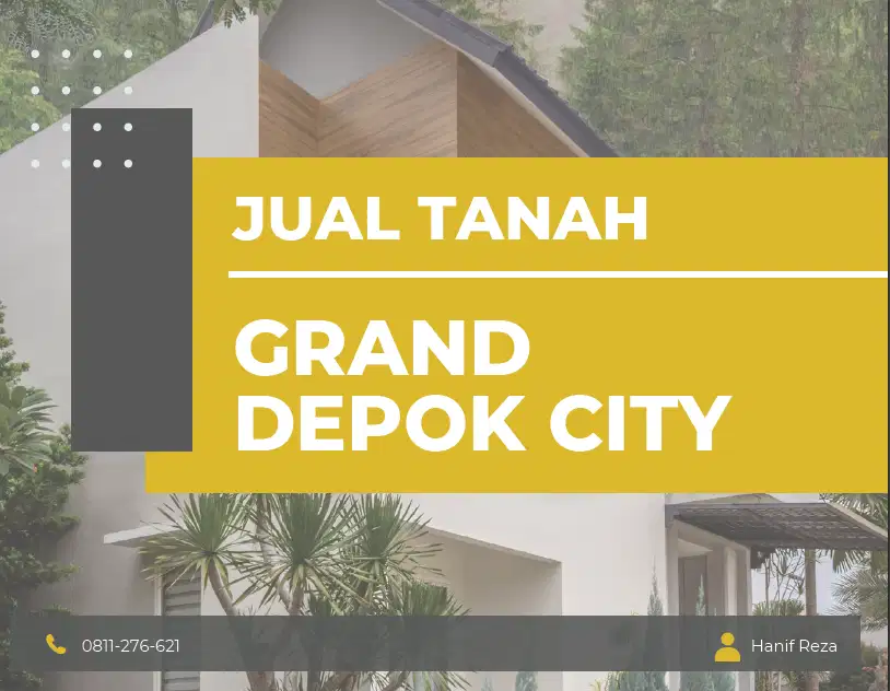 Jual Cepat Tanah Depok GDC SHM Tanpa Perantara