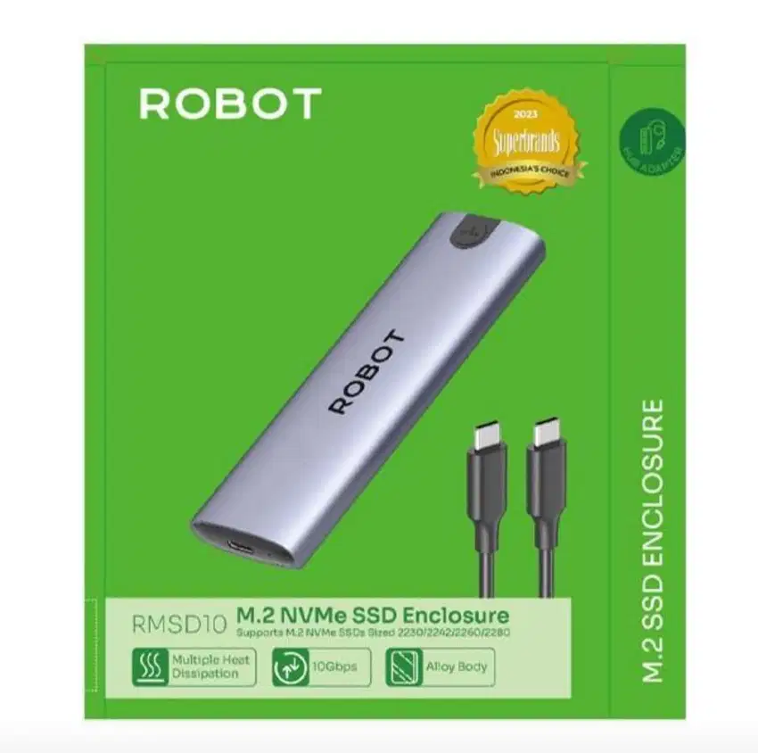 SSD ENCLOSURE NVME ROBOT, SSD EKSTERNAL