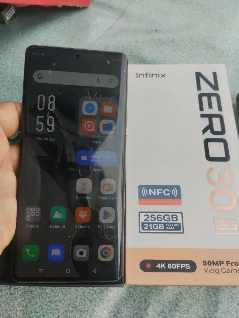 Infinix Zero 30 5G NFC mulus fullset