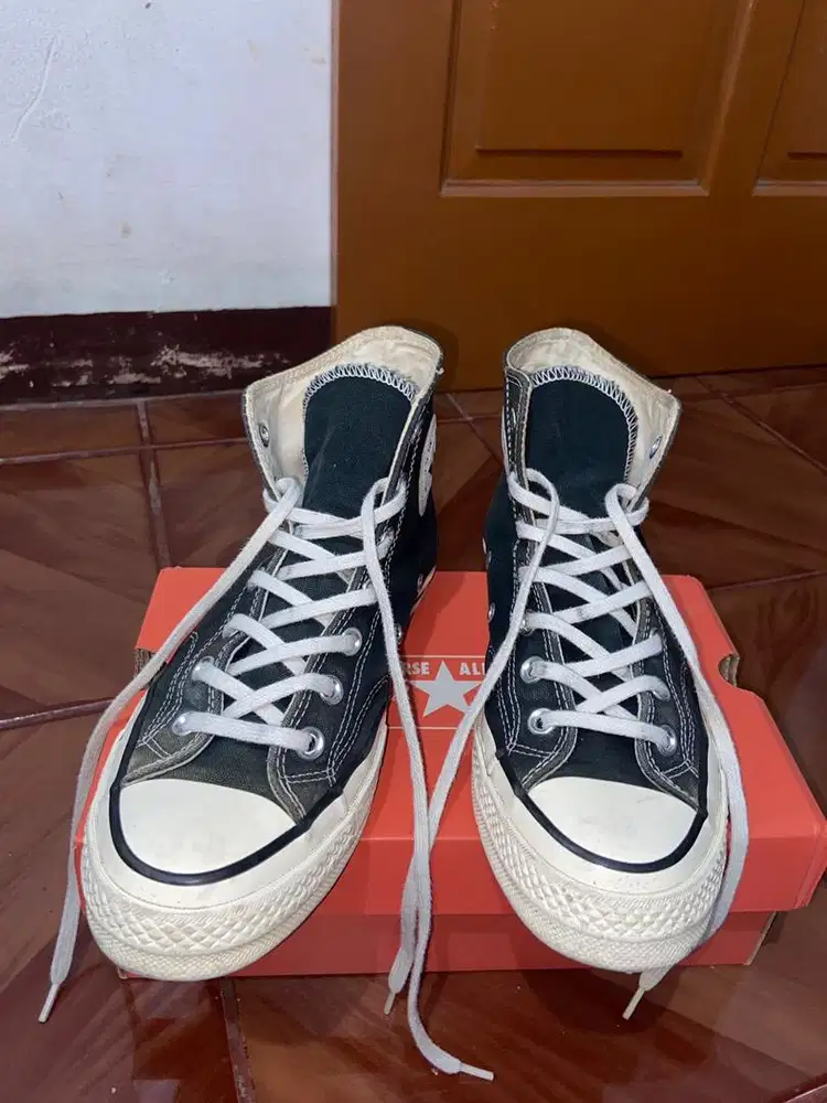 Converse Chuck Taylor 70's - Hi Unisex Hitam 100% Original