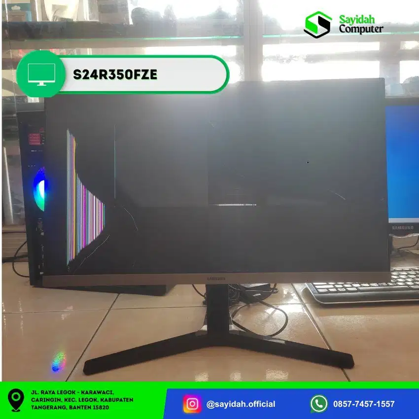 Samsung Monitor S24R350FZE – 24” IPS Full HD (second like new)