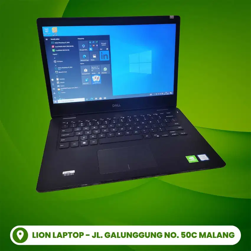Gaming/Editing Double VGA Core i5 Gen 8 RAM 8GB SSD Dell Latitude 3400