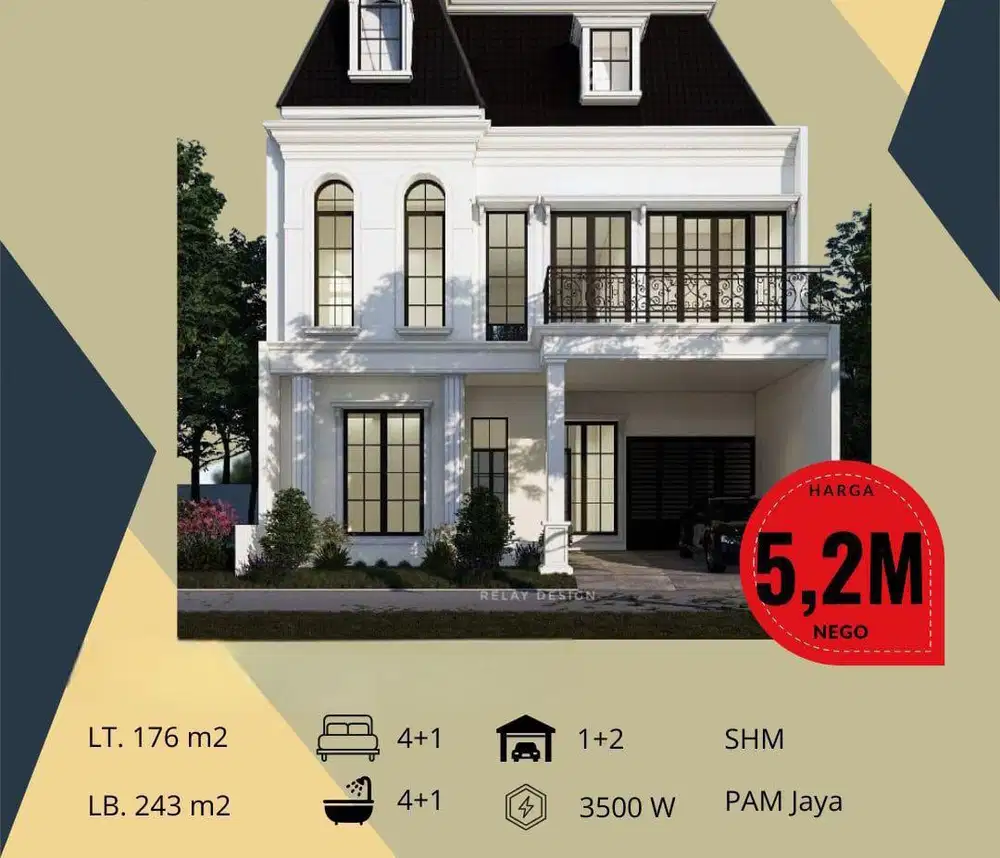 Dijual Rumah Baru (On-Progres) Di Camar Sektor 3 Bintaro Jaya