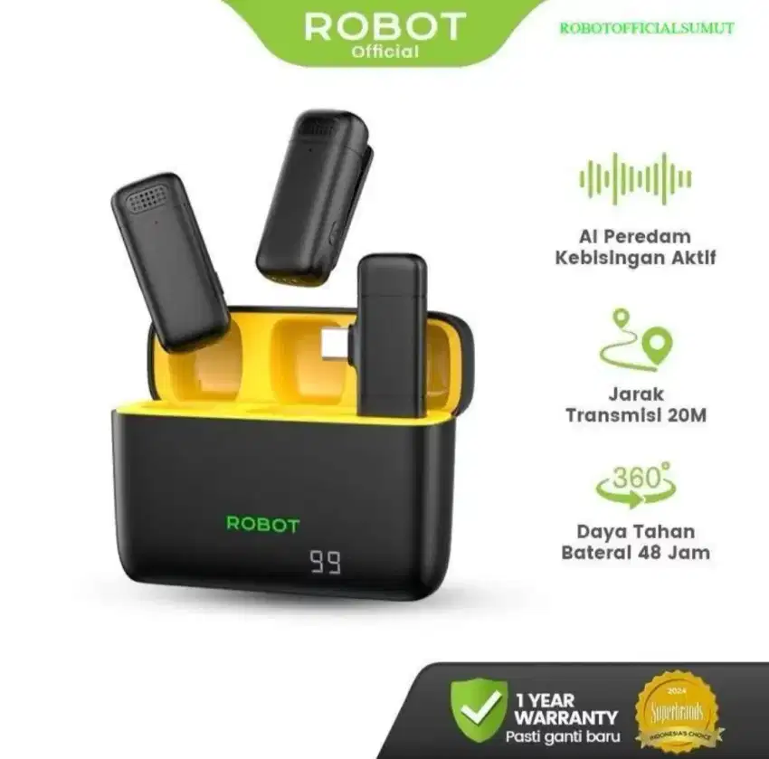 ROBOT Wireless Microphone RS20 Plus Garansi Resmi 1 tahun