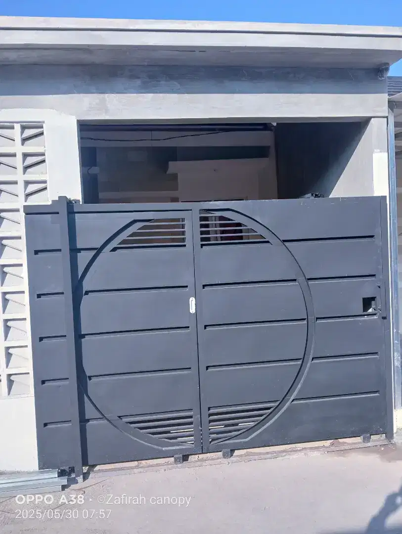 Pagar model minimalis motif flat 16