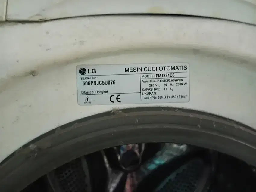 Mesin Cuci LG Front Loading 8kg