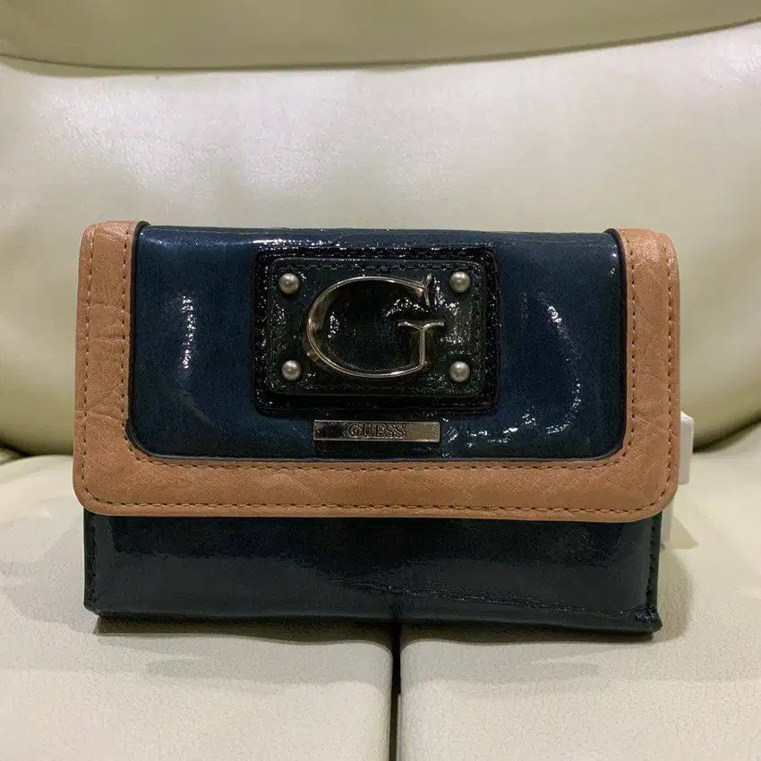 Guess Blue Foldable Wallet Original