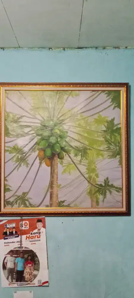 Lukisan pohon pepaya