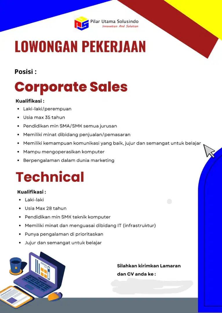 TECHNICAL AND SALES For IT Consultant